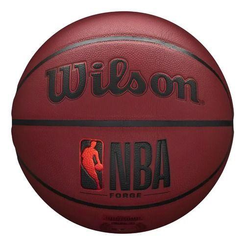 Balón De Basketball Wilson Nba Forge Crimson Tamaño 7 Café-0