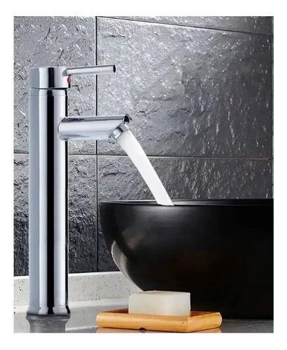 Monomando Lavamanos Alto Moderno Inoxidable Taumm 31cm-5