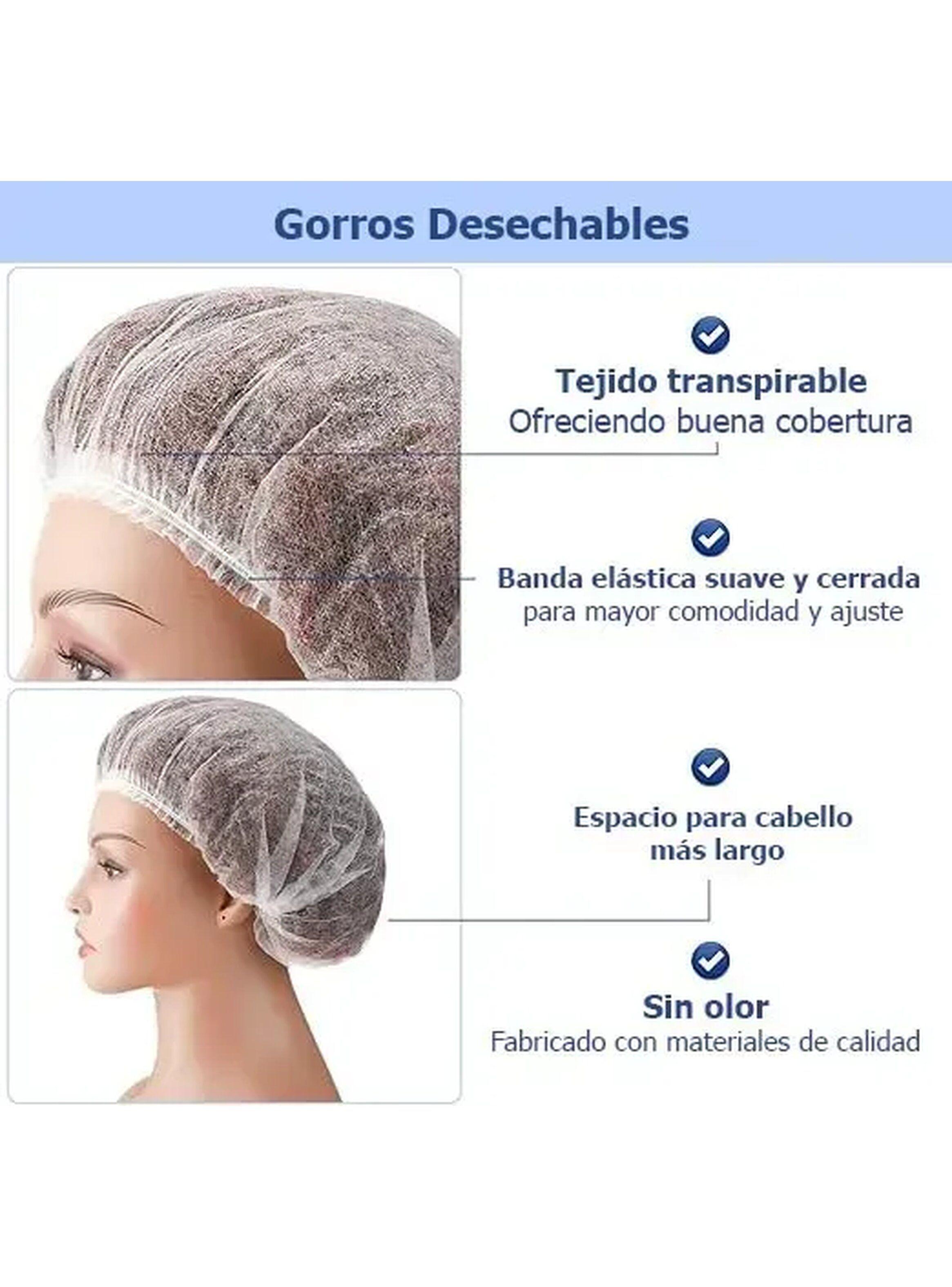 Gorro / Cofias Desechable Blanca Tresor ( 100 Unidades)-3