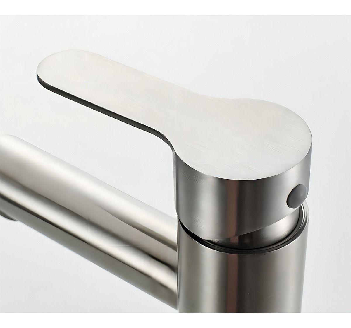 Llave Monomando Lavatorio Lavamanos Modern Inoxidable-2