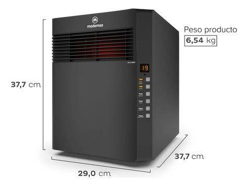 Estufa Eléctrica Mademsa Infrarroja 1500w Digital Eco Inf10-5