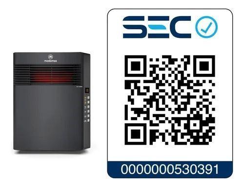 Estufa Eléctrica Mademsa Infrarroja 1500w Digital Eco Inf10-7
