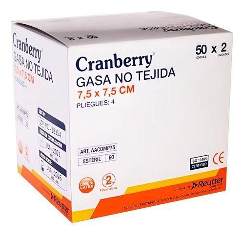 Gasa Estéril No Tejida Tamaño 7,5x7,5cm 1 Caja De 50 Sobres-0