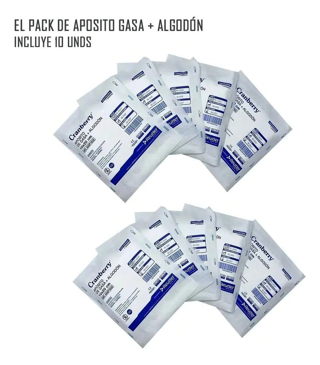 Apósito Curación Gasa Estéril Desechable 10x20 (10 Unds)-2