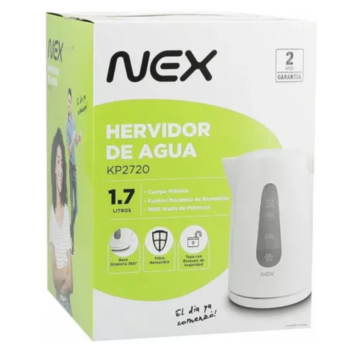 Hervidor 1,7 Litros Kp2720 Blanco Nex-2
