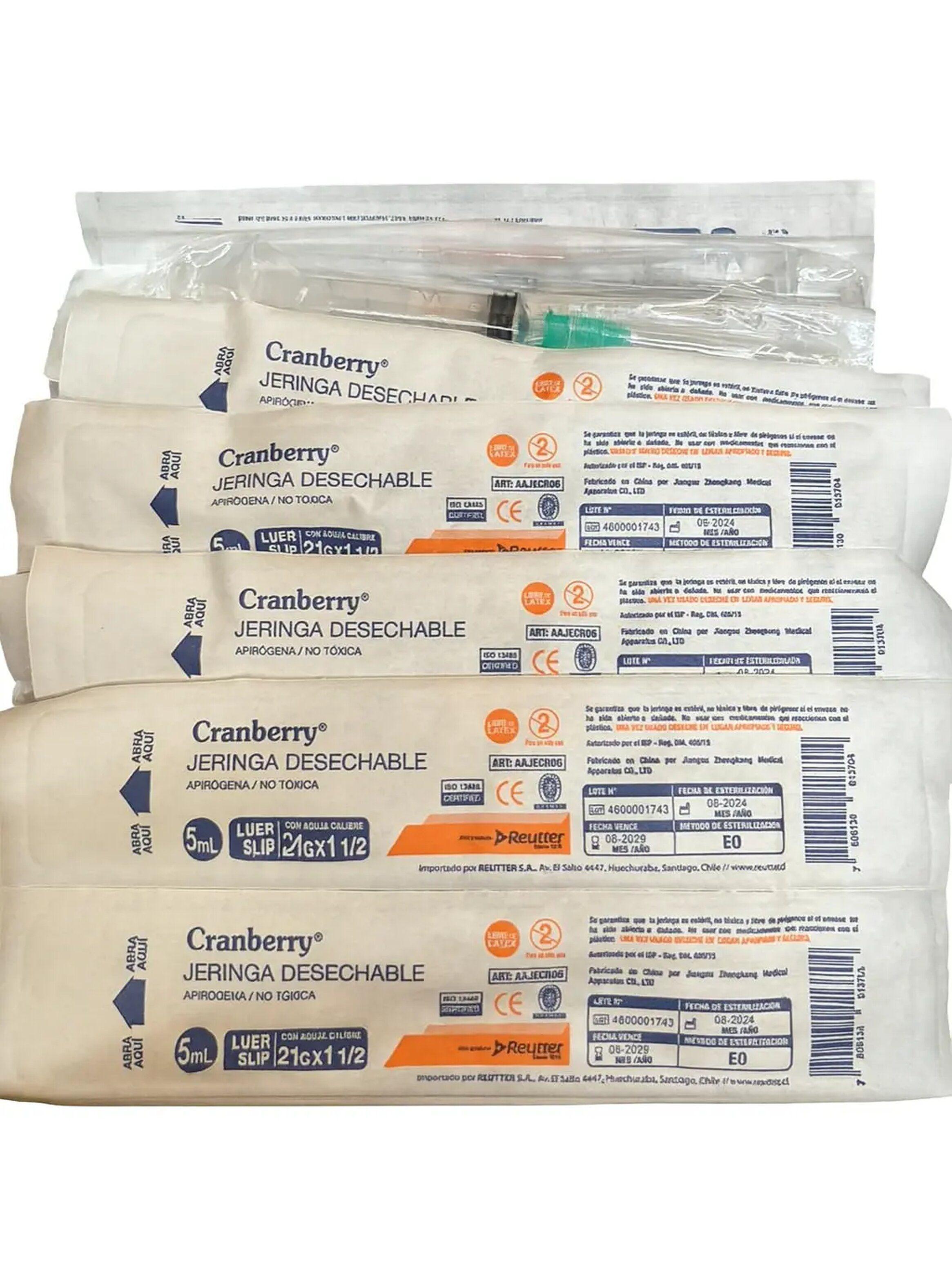 Jeringa Desechable Luer Slip 5cc 21g X 1 1/2 Caja 100 Unid-2