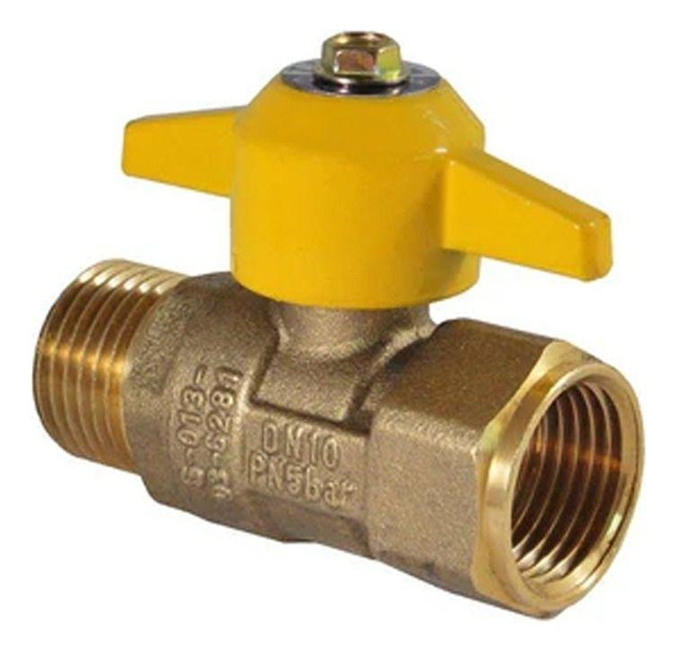 Llave Paso Para Gas Hi-he 1/2 - Certificada - Taumm-5