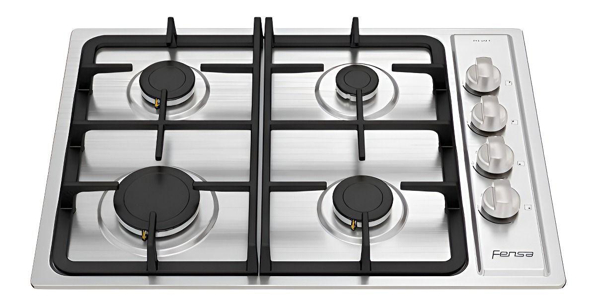 Encimera A Gas 4 Platos Fensa Encendido Eléctrico Fce 4hf T-0