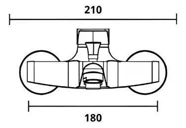 Llave Monomando Tina Ducha Colomba Taumm Kit Completo-3