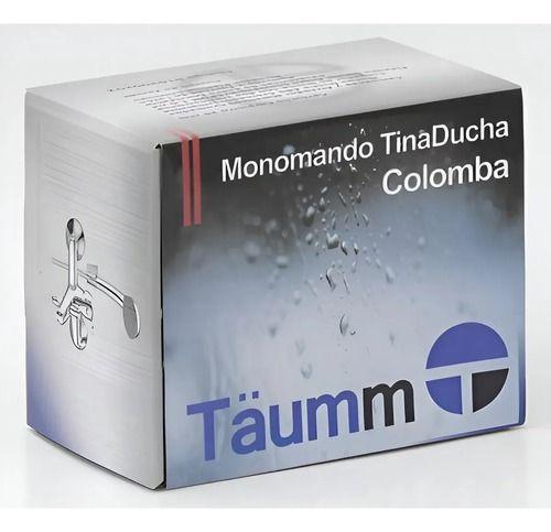 Llave Monomando Tina Ducha Colomba Taumm Kit Completo-4