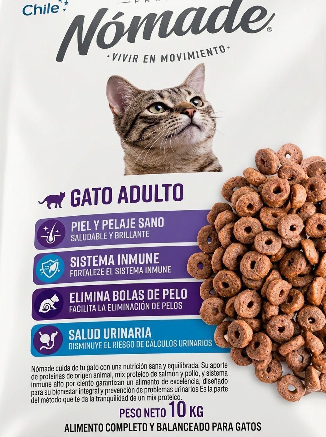 Alimento para gato Nómade Adulto 10 Kg-2
