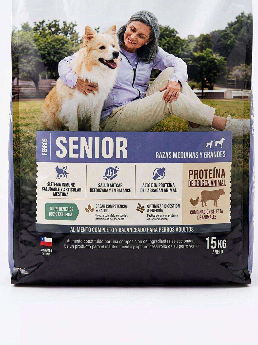 Alimento para perro Nómade Senior Raza mediana y grande 15 Kg-2