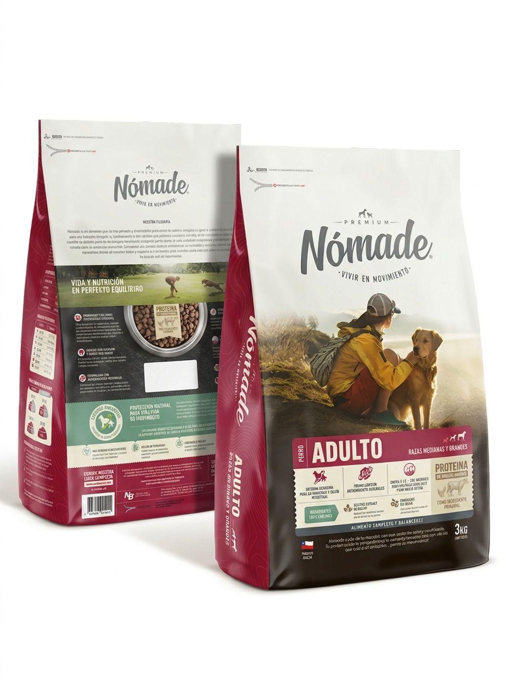 Alimento para perro Nómade Adulto Raza mediana y grande 20 Kg-1