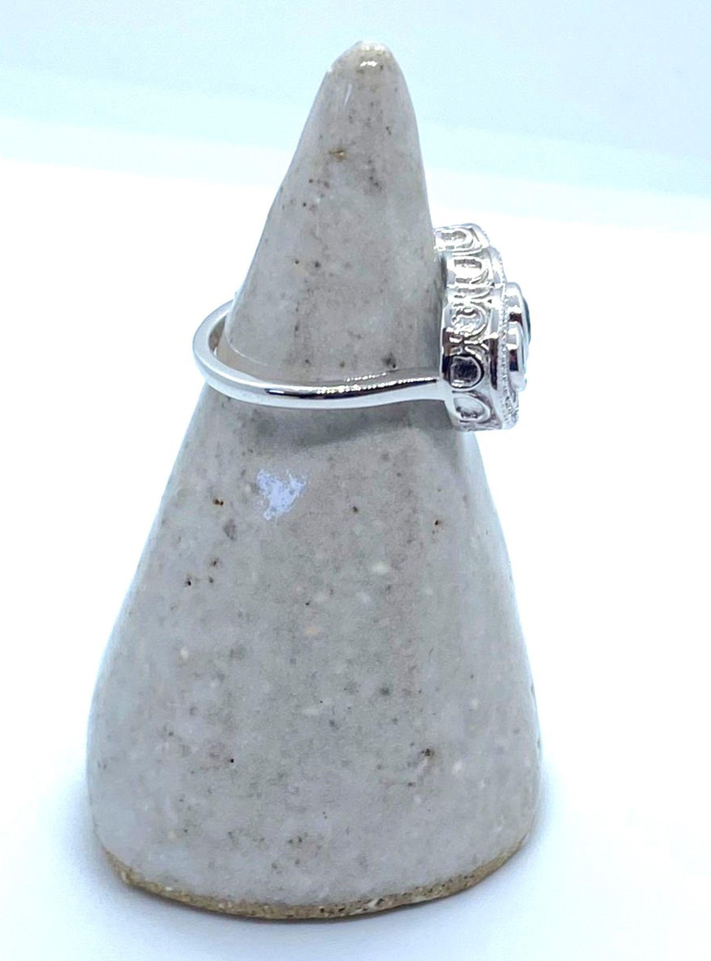 Anillo de Plata Compromiso Inglés de MIA from Praga-3