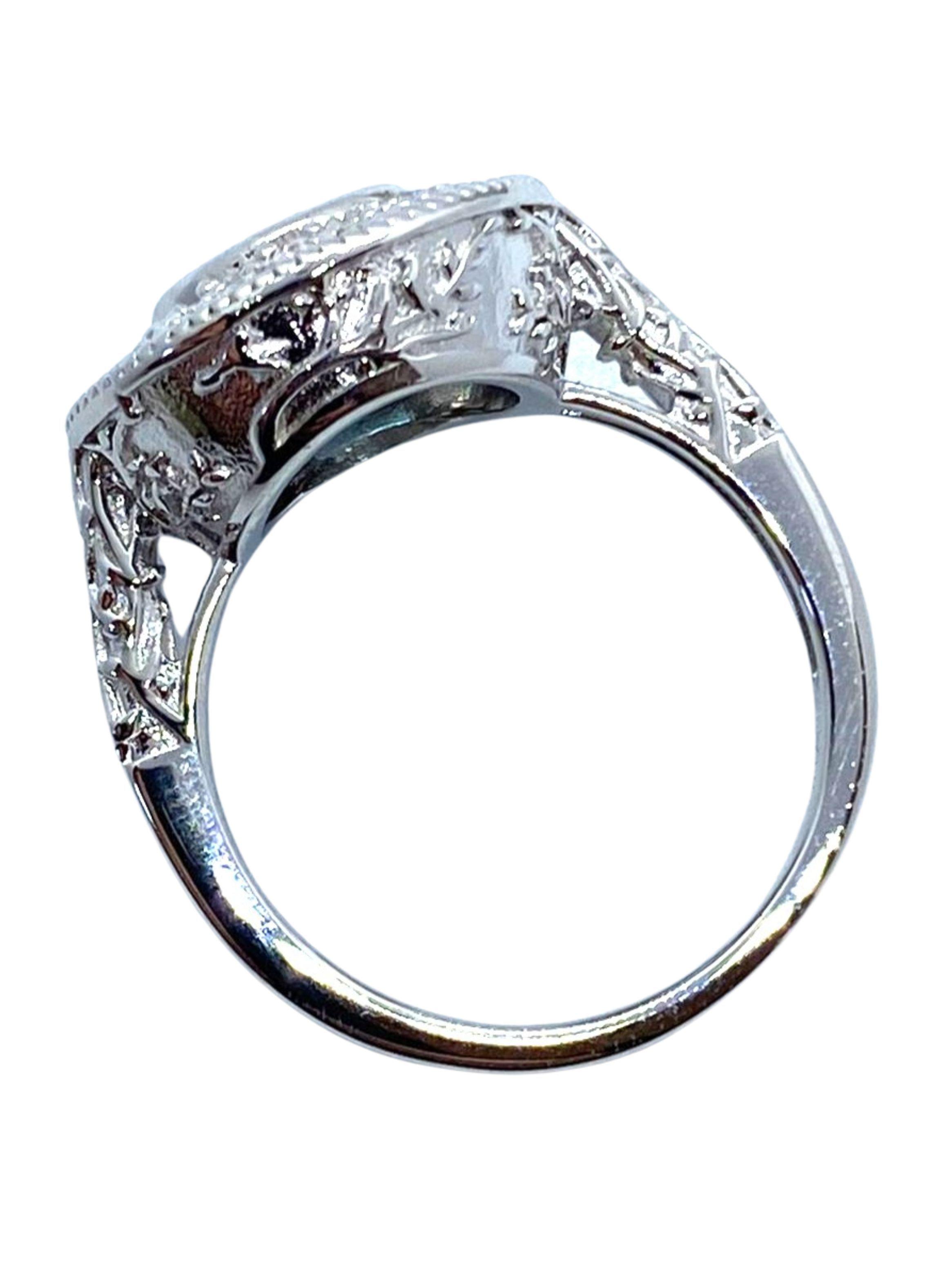Anillo Primavera de MIA from Praga. Plata 925 Cristal Celeste Aguamarina / Rosado Padaradcsha-5