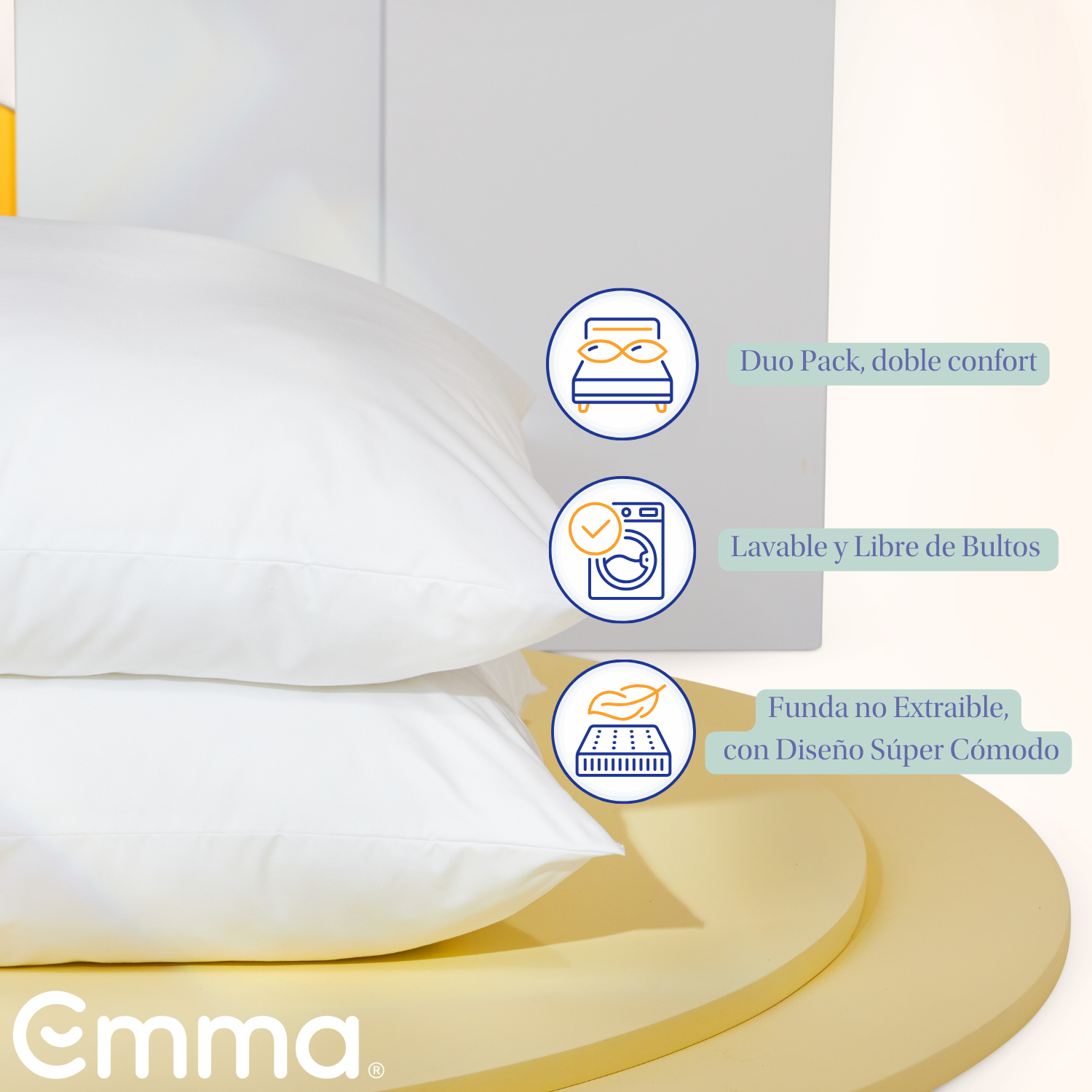 Almohada Emma Air Duo Pack-3