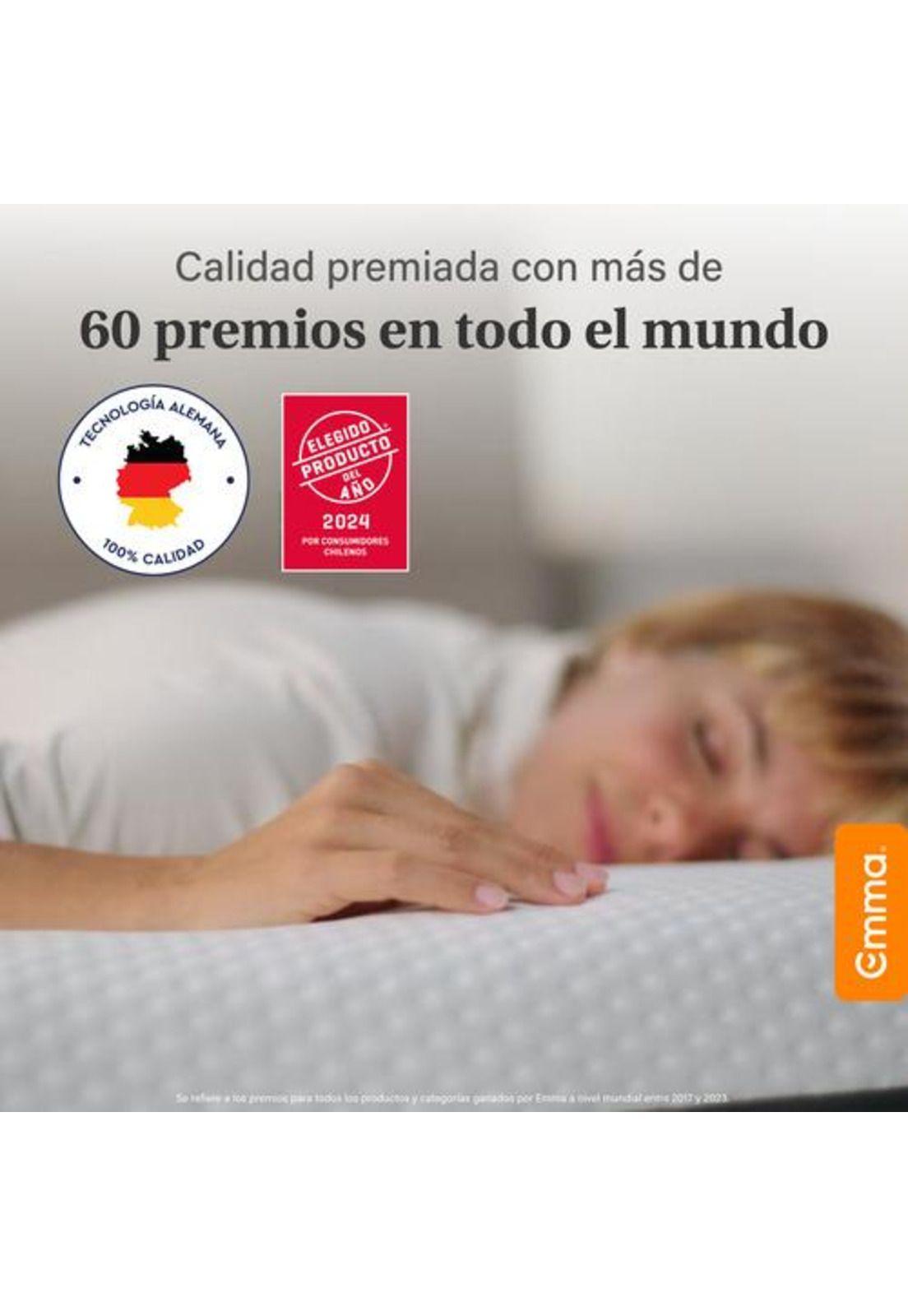 Colchón Emma Hybrid Premium 2 Plazas Plus 150 X 200 X 24cm-4