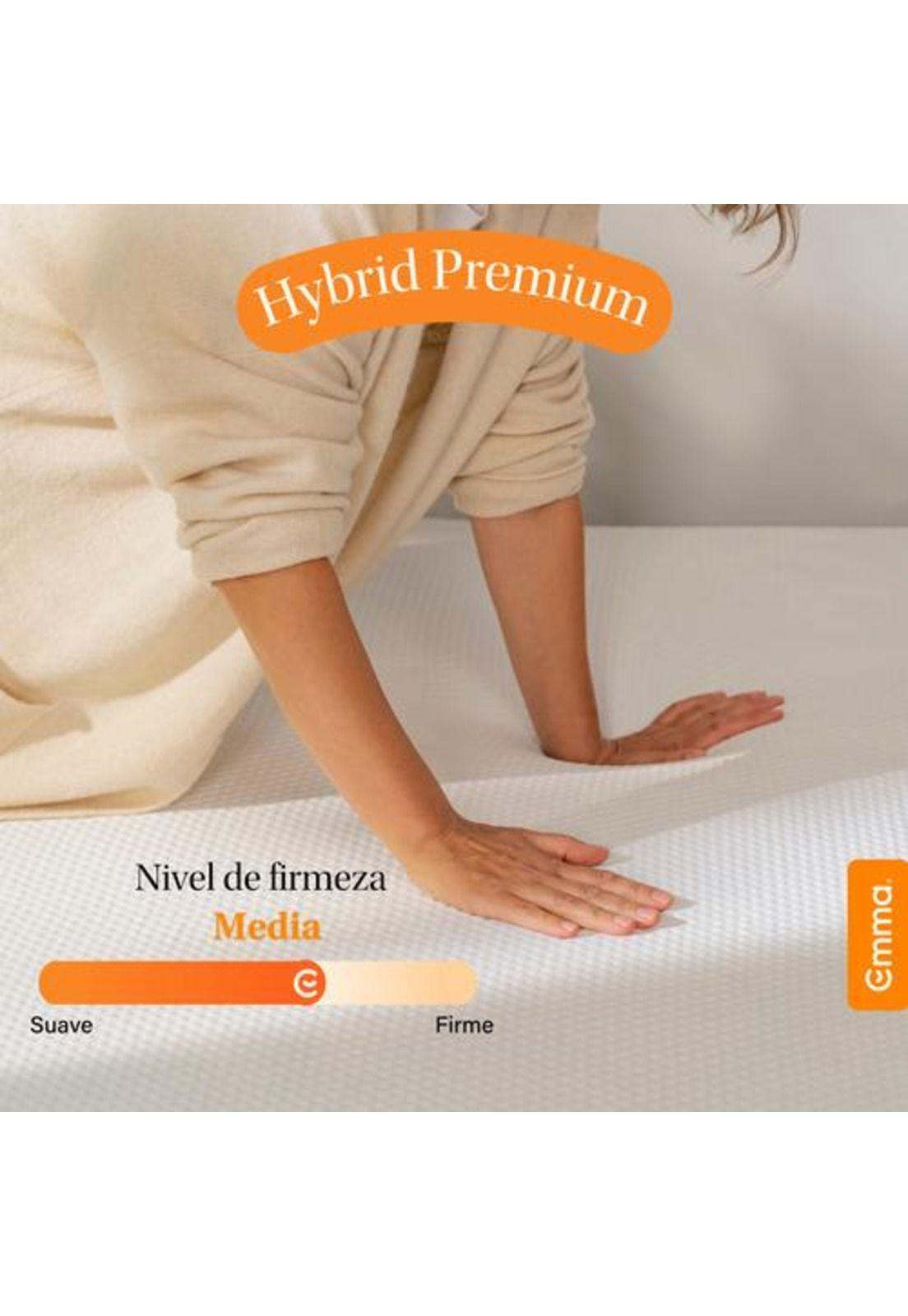 Colchón Emma Hybrid Premium 2 Plazas Plus 150 X 200 X 24cm-5
