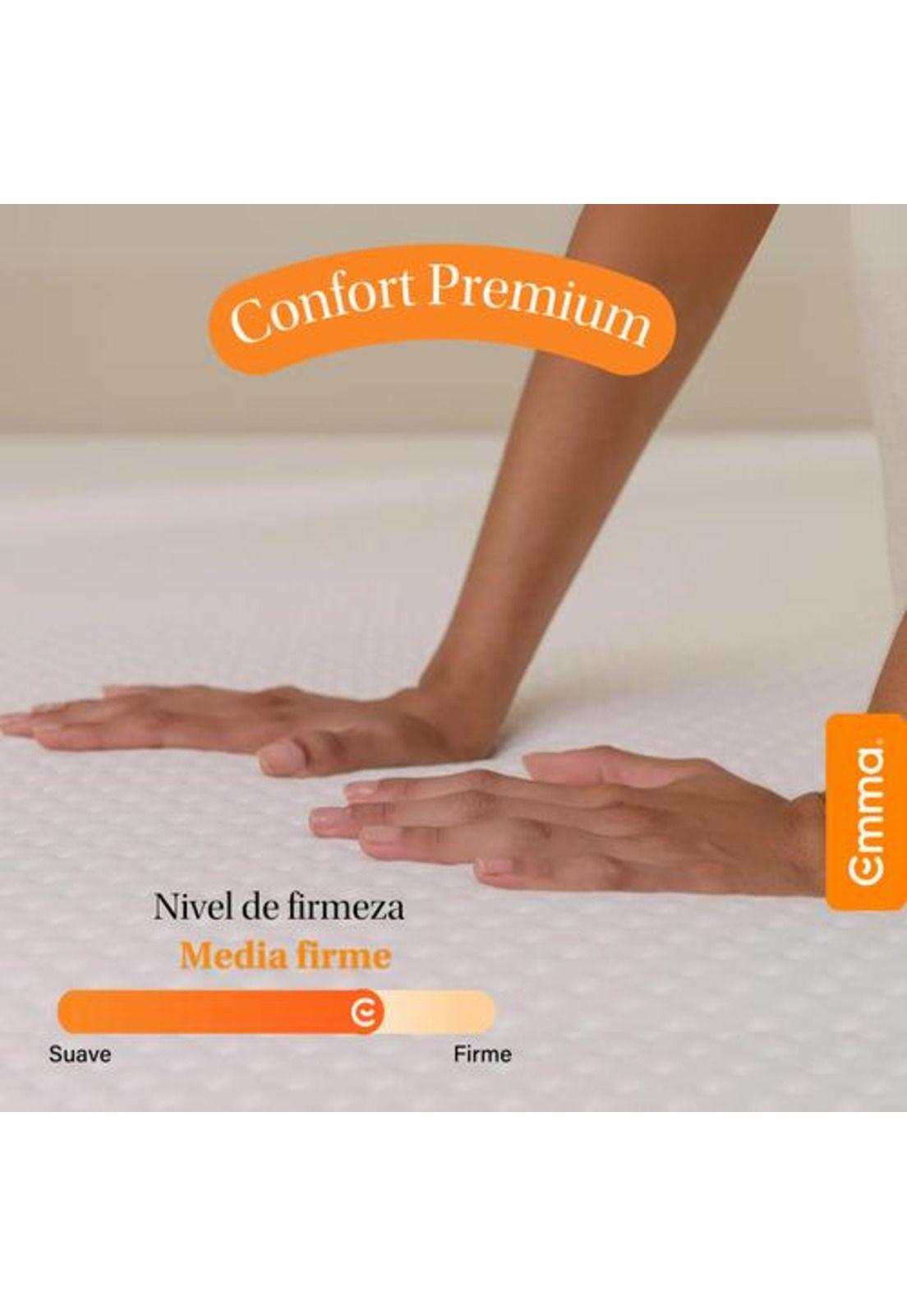 Colchón Emma Confort Premium 2.5 Plazas | Espuma Y Resortes-5
