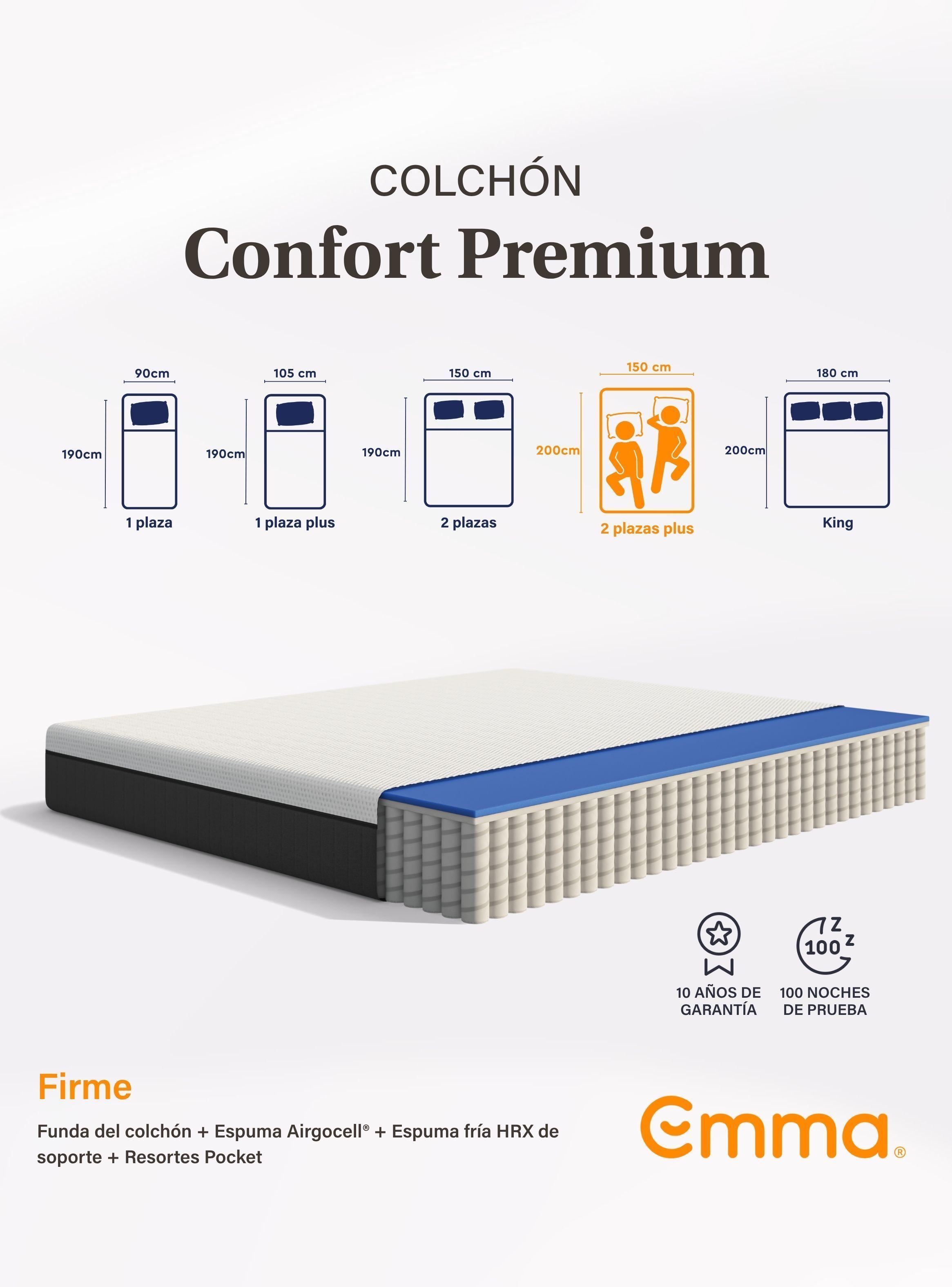 Cama Europea Confort 2 Plazas-4