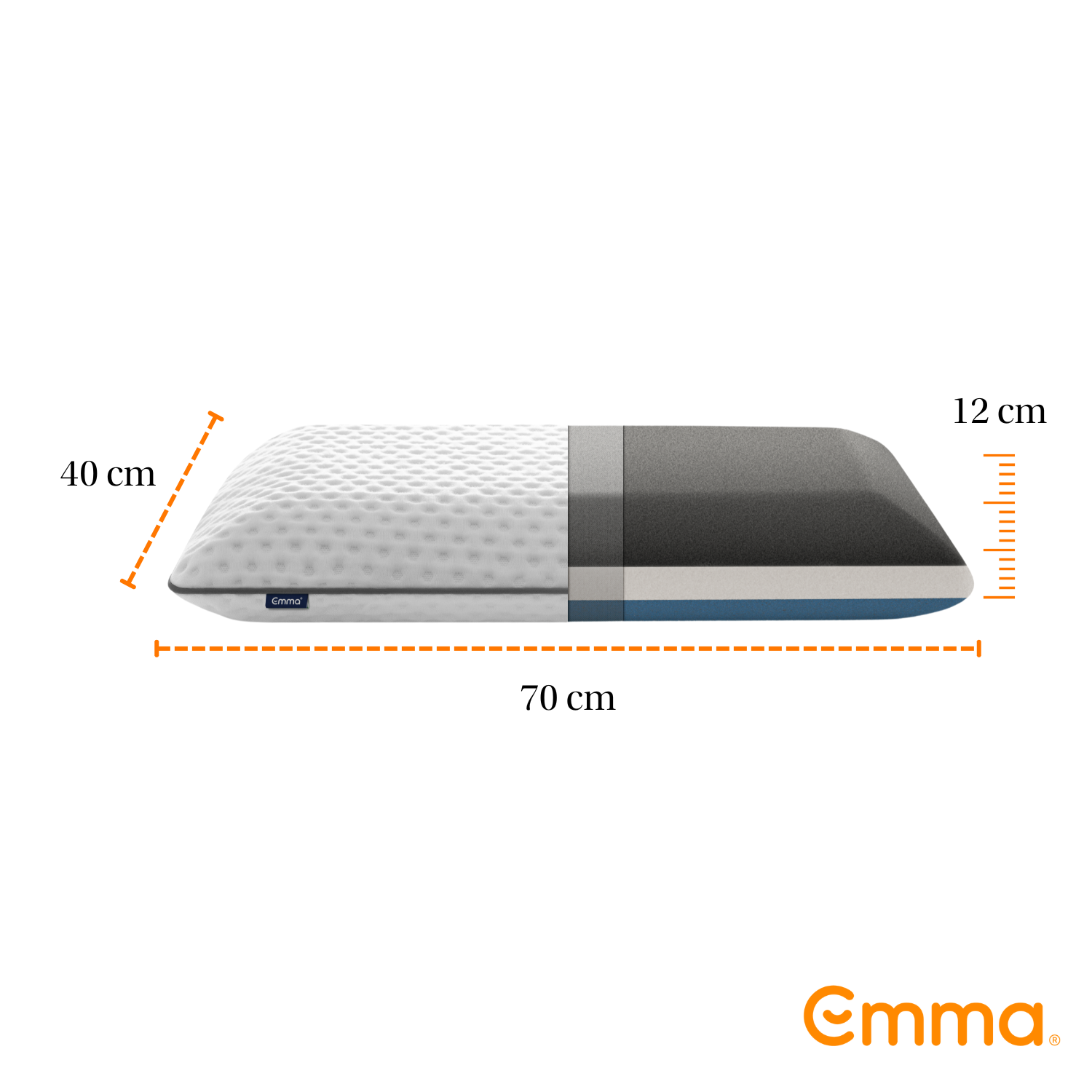 Almohada Emma Diamond Degree Memory Foam-7