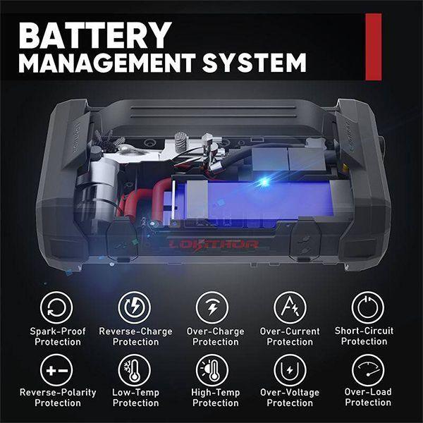 Partidor de Bater as Inflador de Neum ticos 12V 2 000A Lokithor-5