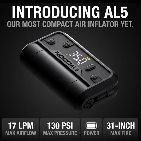 Compresor De Aire Portatil Noco AIR5 12V 5A 60 PSI Auto Bici +-7