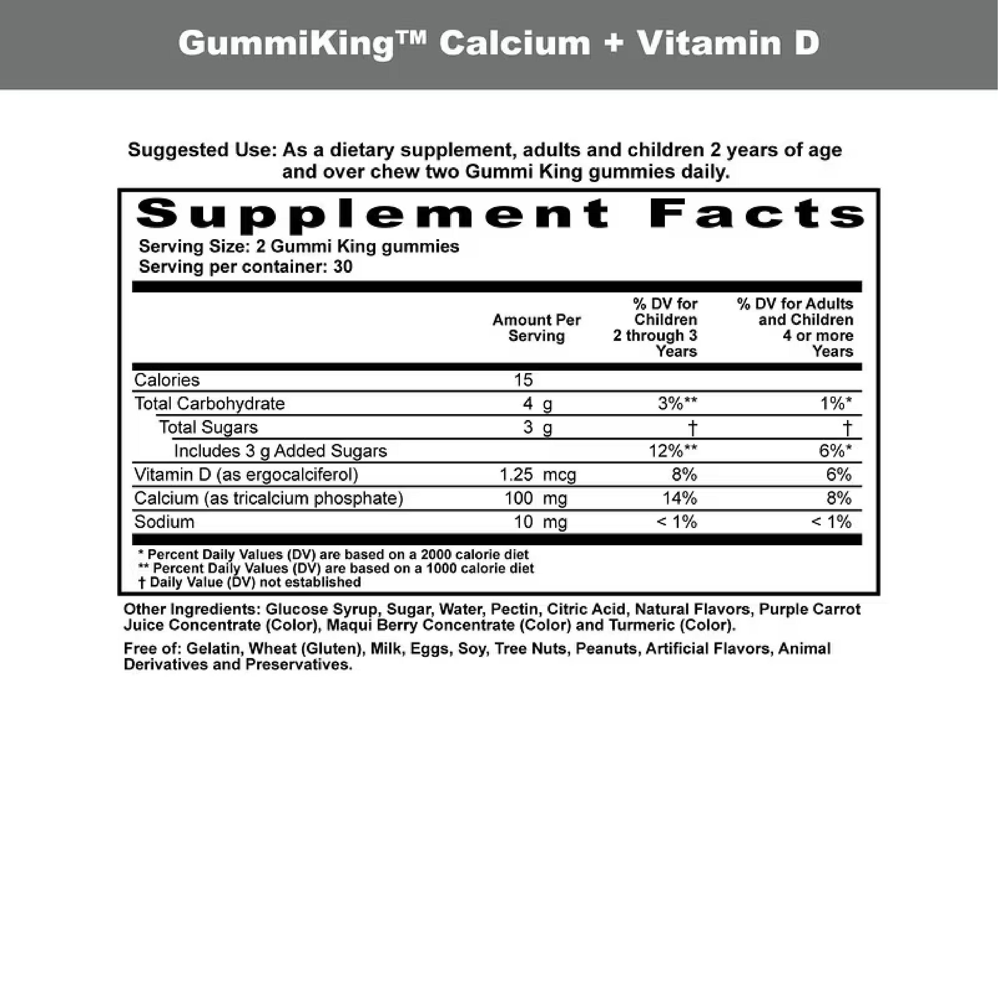 Gummies Calcium D Plus 60 Gomitas Sin Gluten Sabor Frutilla Platano-1