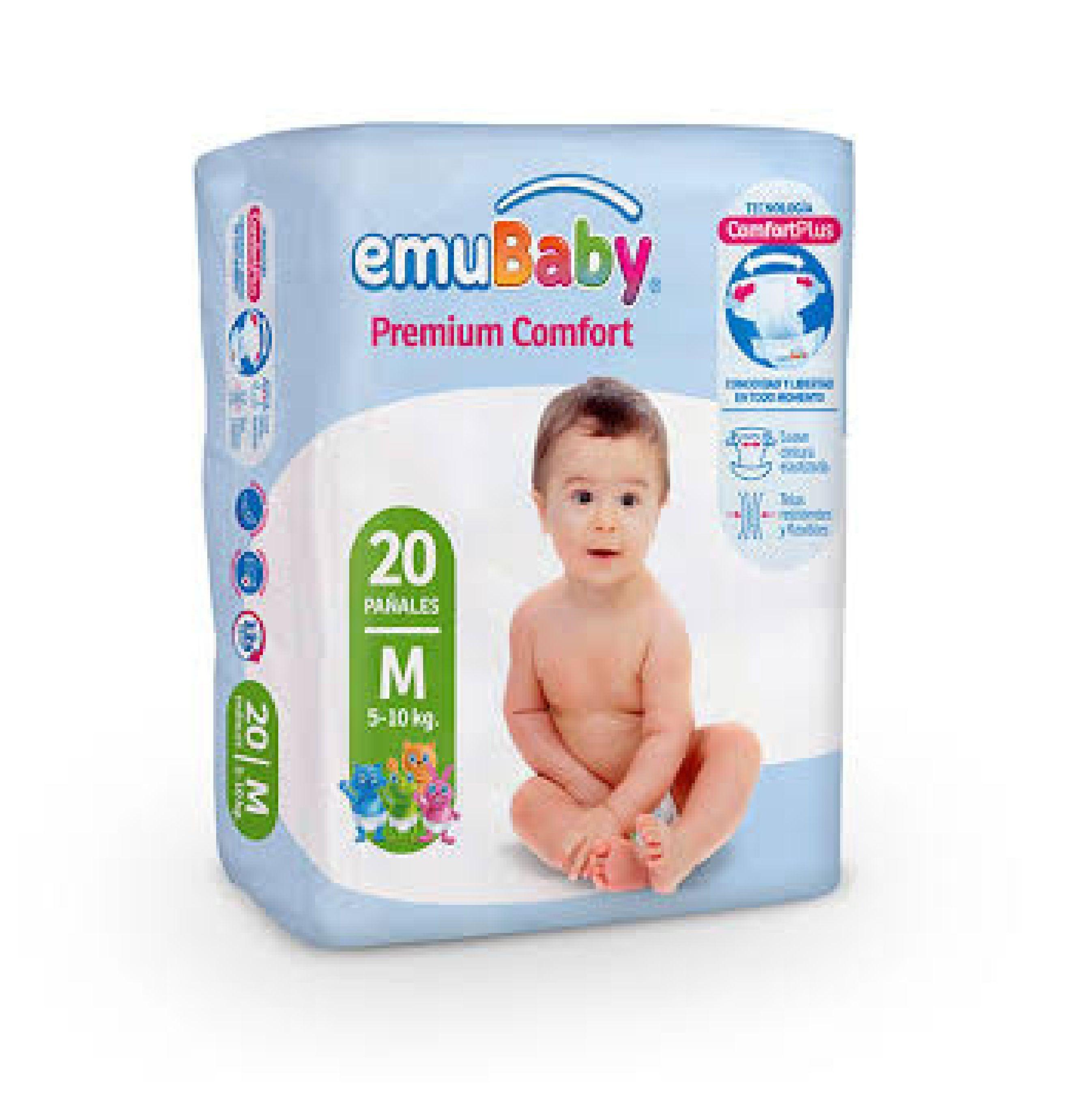 Pa ales Talla M Pack 160 unidades Emubaby Premium Confort de 5 a 10 Kg-2