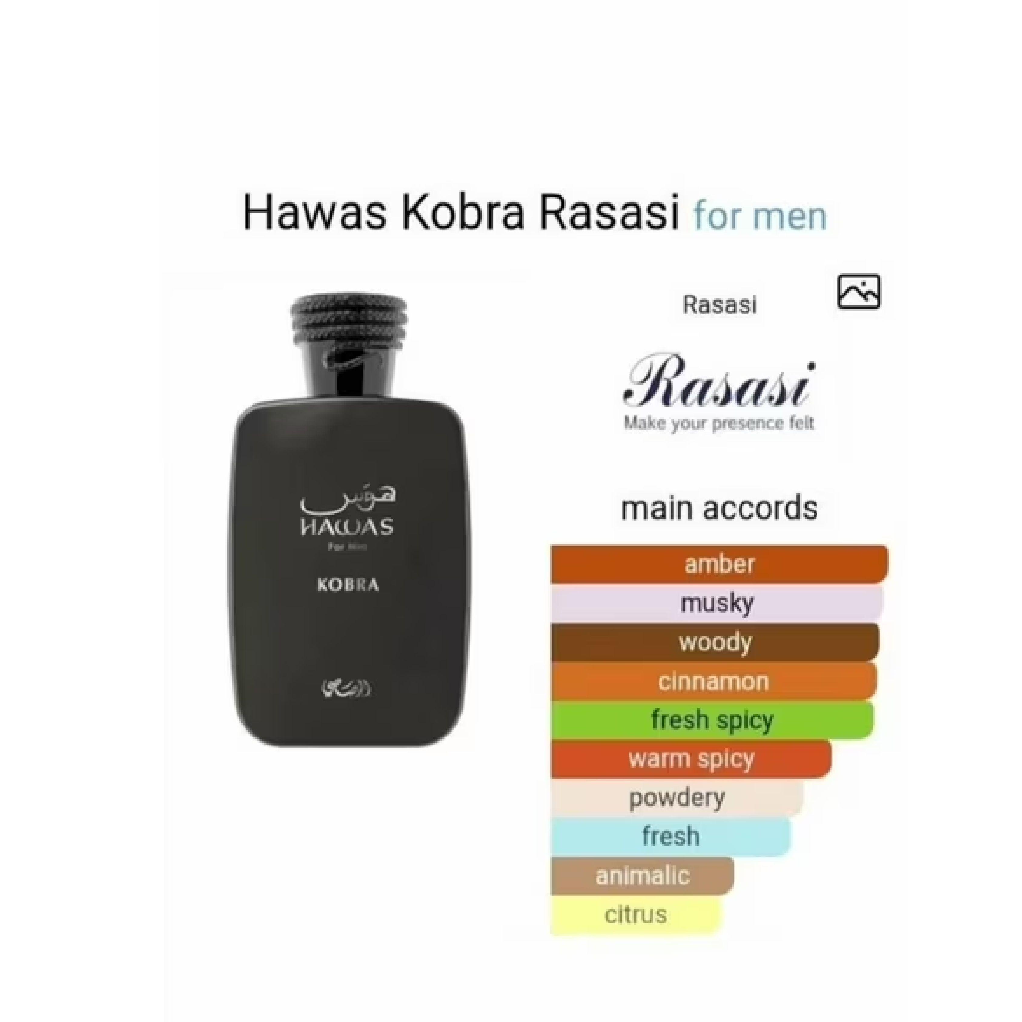 Perfume Rasasi Hawas Kobra For Him EDP 100 ml Original-2
