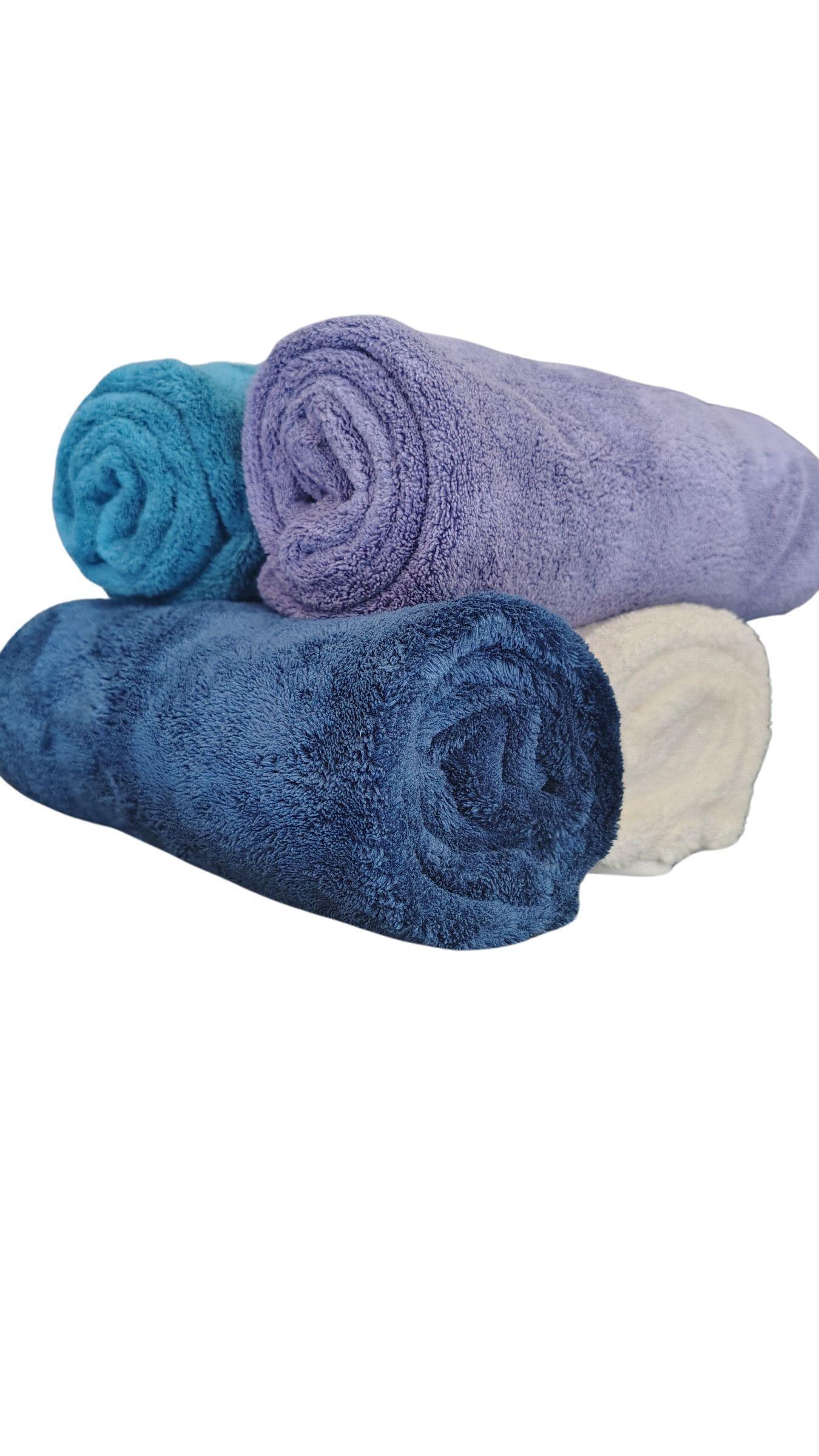 Pack 3 toallas de mano microfibra Hogar Gym Barberias hoteles secado rapido -3