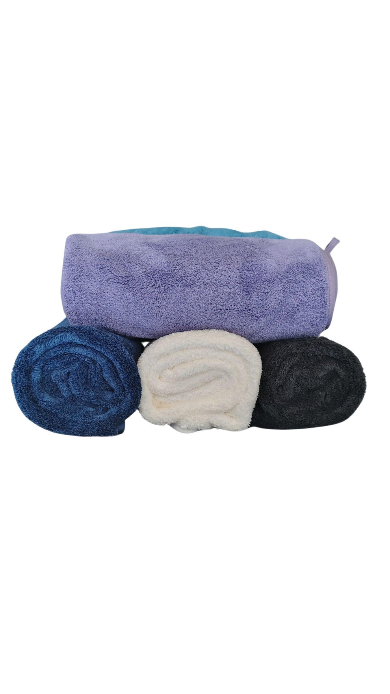 Pack 3 toallas de mano microfibra Hogar Gym Barberias hoteles secado rapido -4