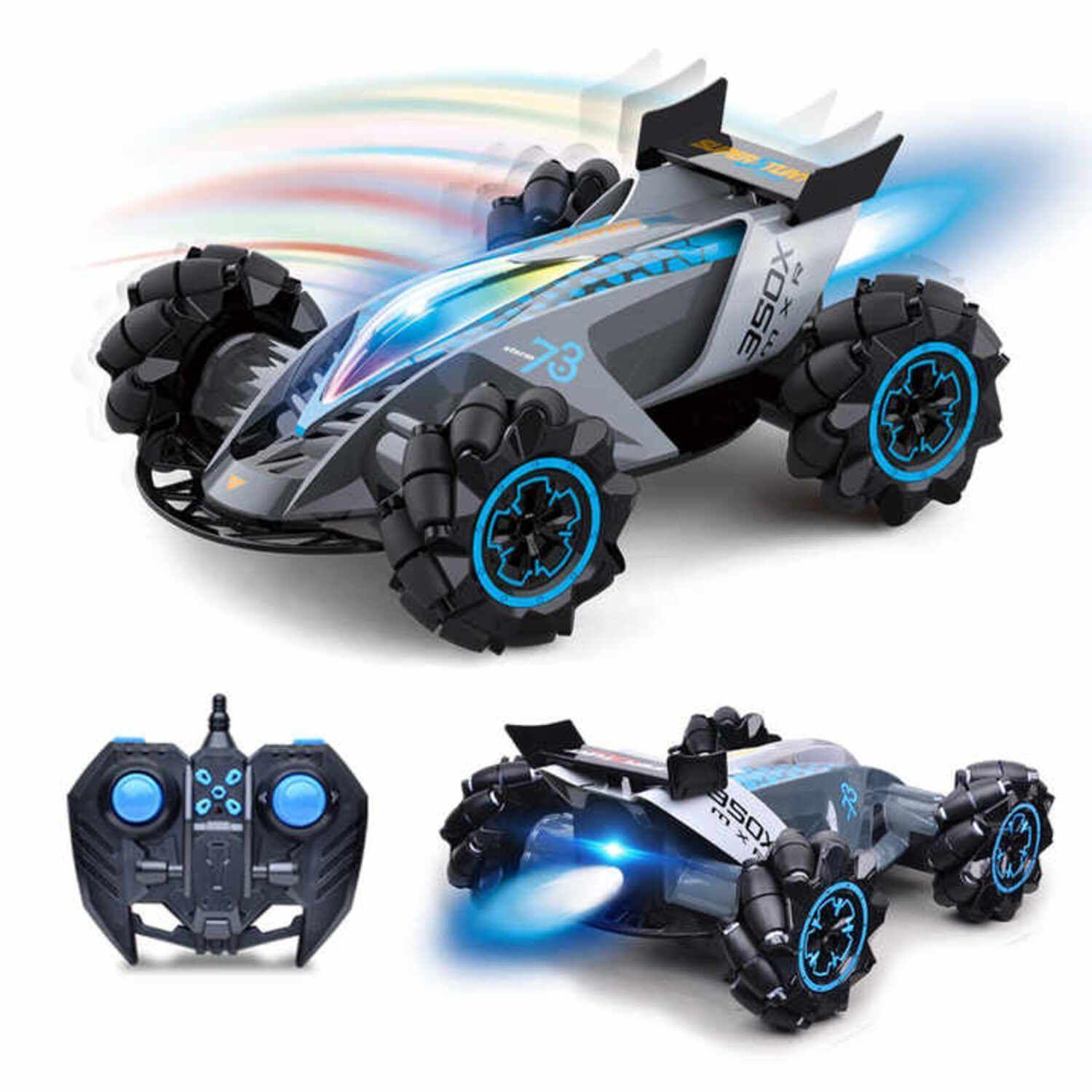 Auto de Carrera - Acrobático - Efecto Cohete  Control Remoto 2.4Ghz Gris-3
