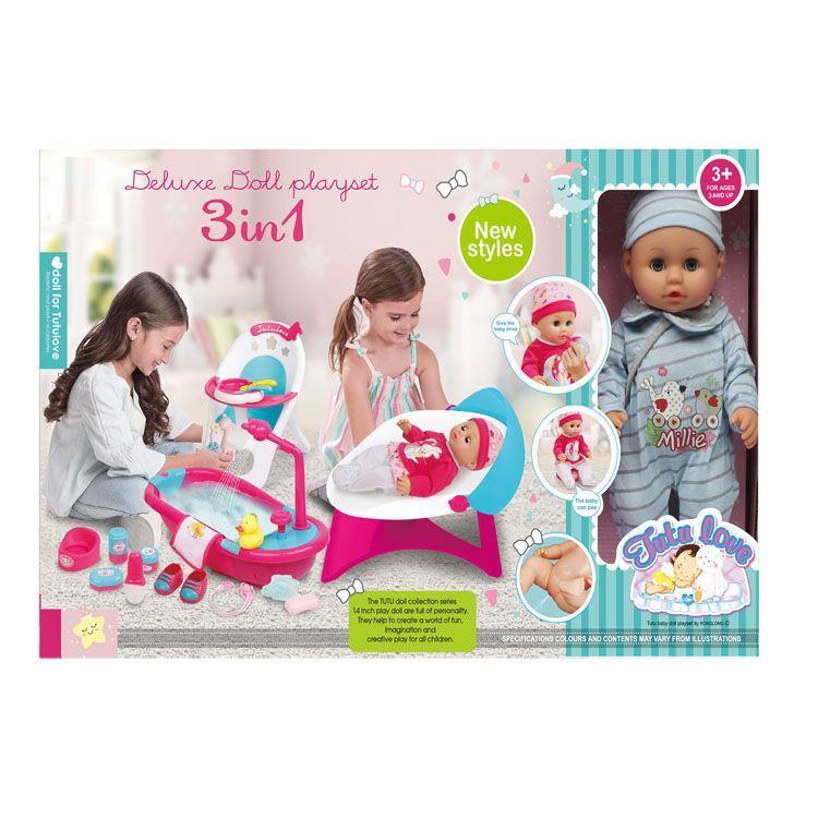 Muñeca "Tutu Love" Deluxe 3 en 1 Celeste-0