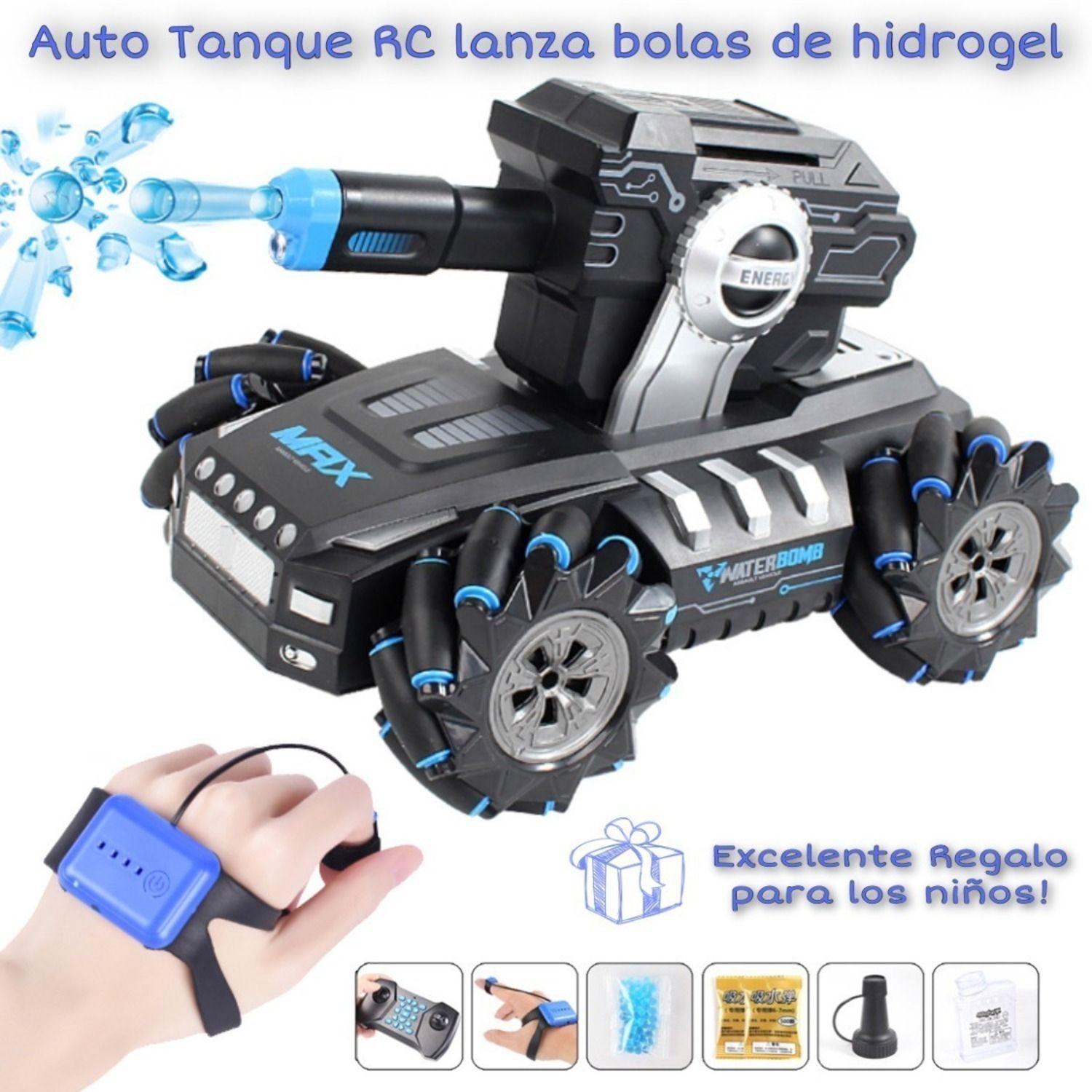 Tanque de Juguete Control Remoto y de Gestos 2.4Ghz Azul-3