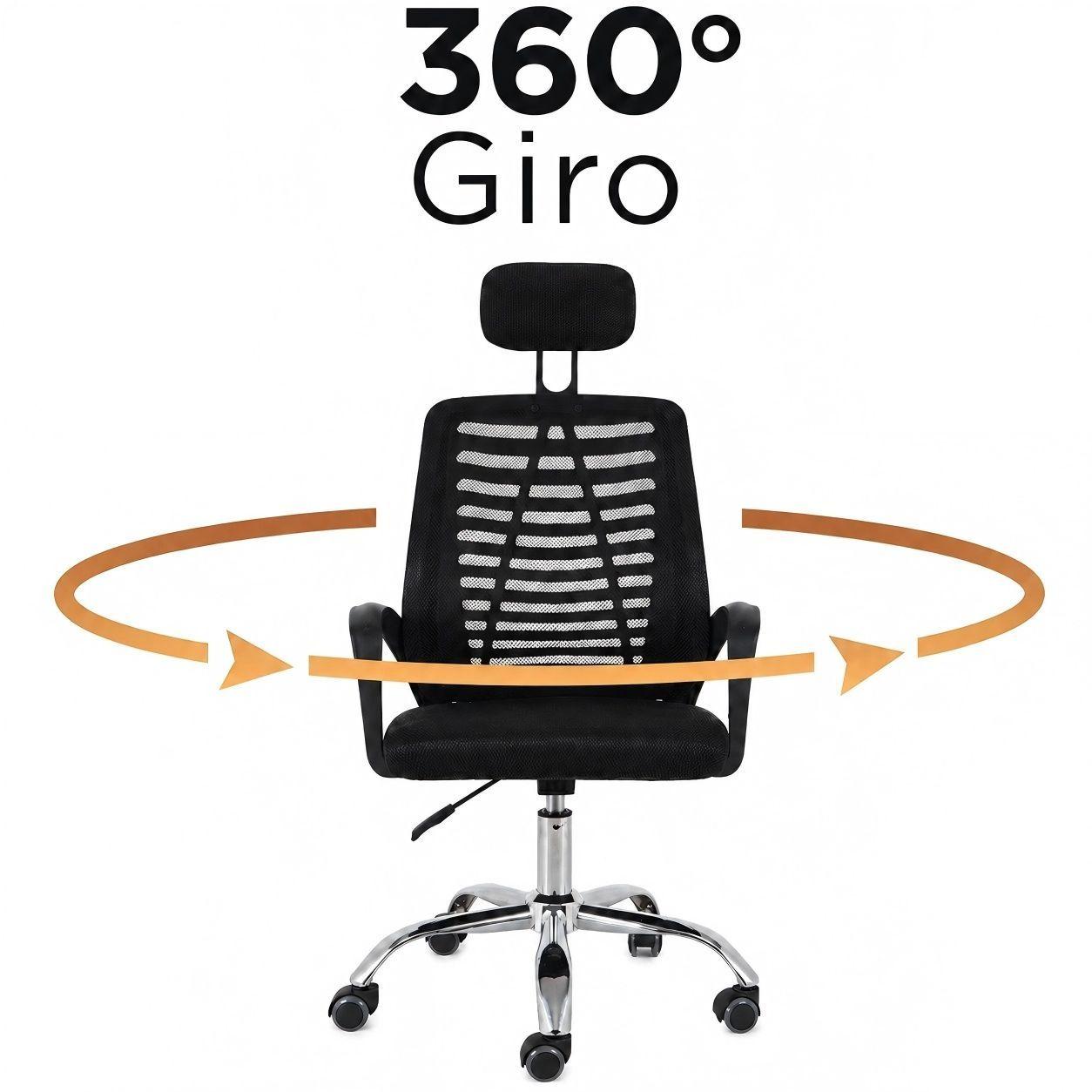 Silla Oficina Ergon mica Malla Negra IKEMMA-2