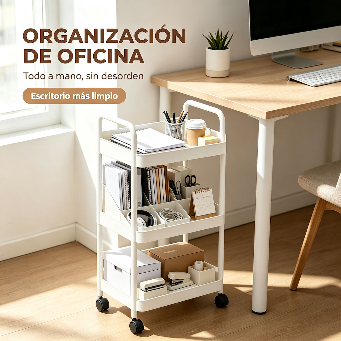 Carrito Organizador 3 Niveles Con Ruedas Multiuso Cocina Ba o Pl stico-5