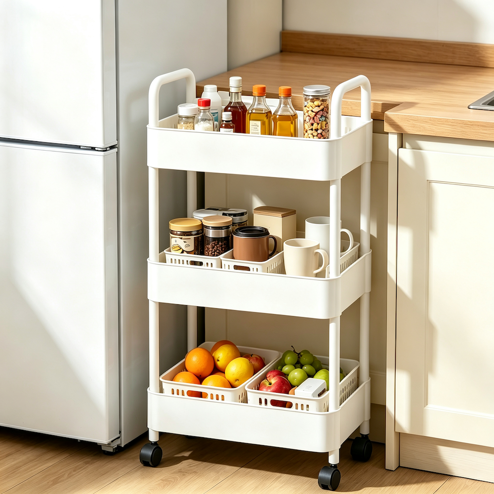 Carrito Organizador 3 Niveles Con Ruedas Multiuso Cocina Ba o Pl stico-6