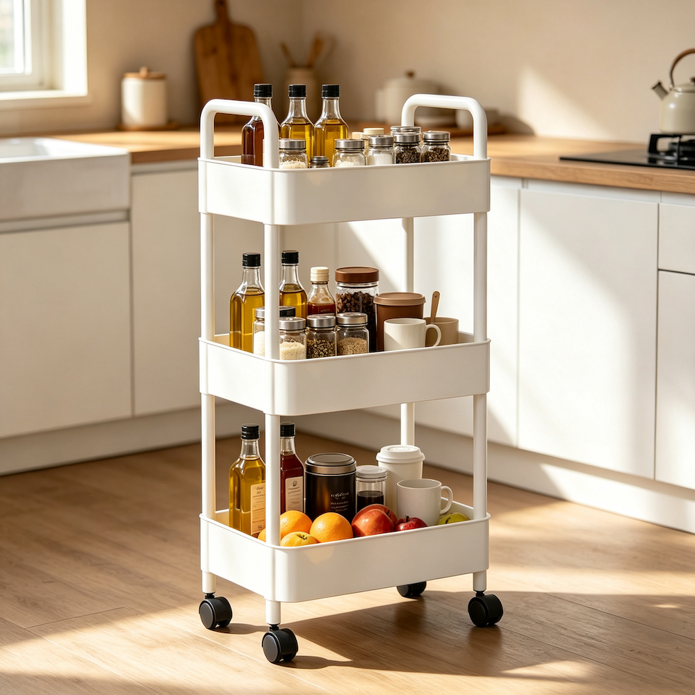 Carrito Organizador 3 Niveles Con Ruedas Multiuso Cocina Ba o Pl stico-7