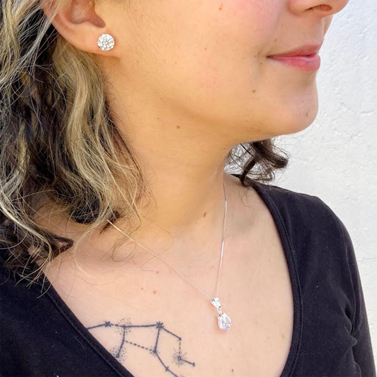 Conjunto de Plata con Circón-2