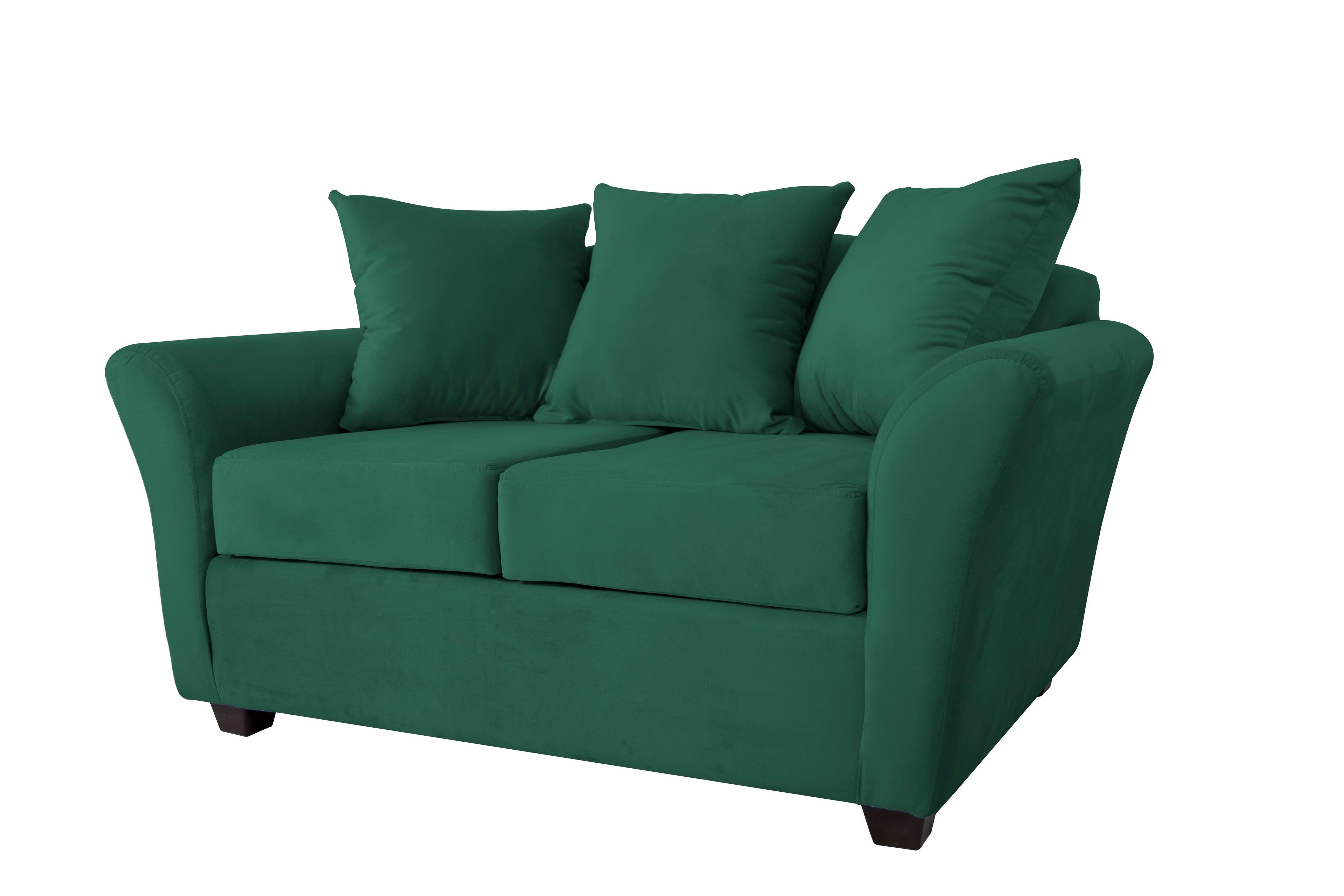 Sofa 2C Gaviota Felpa Verde Botella-3