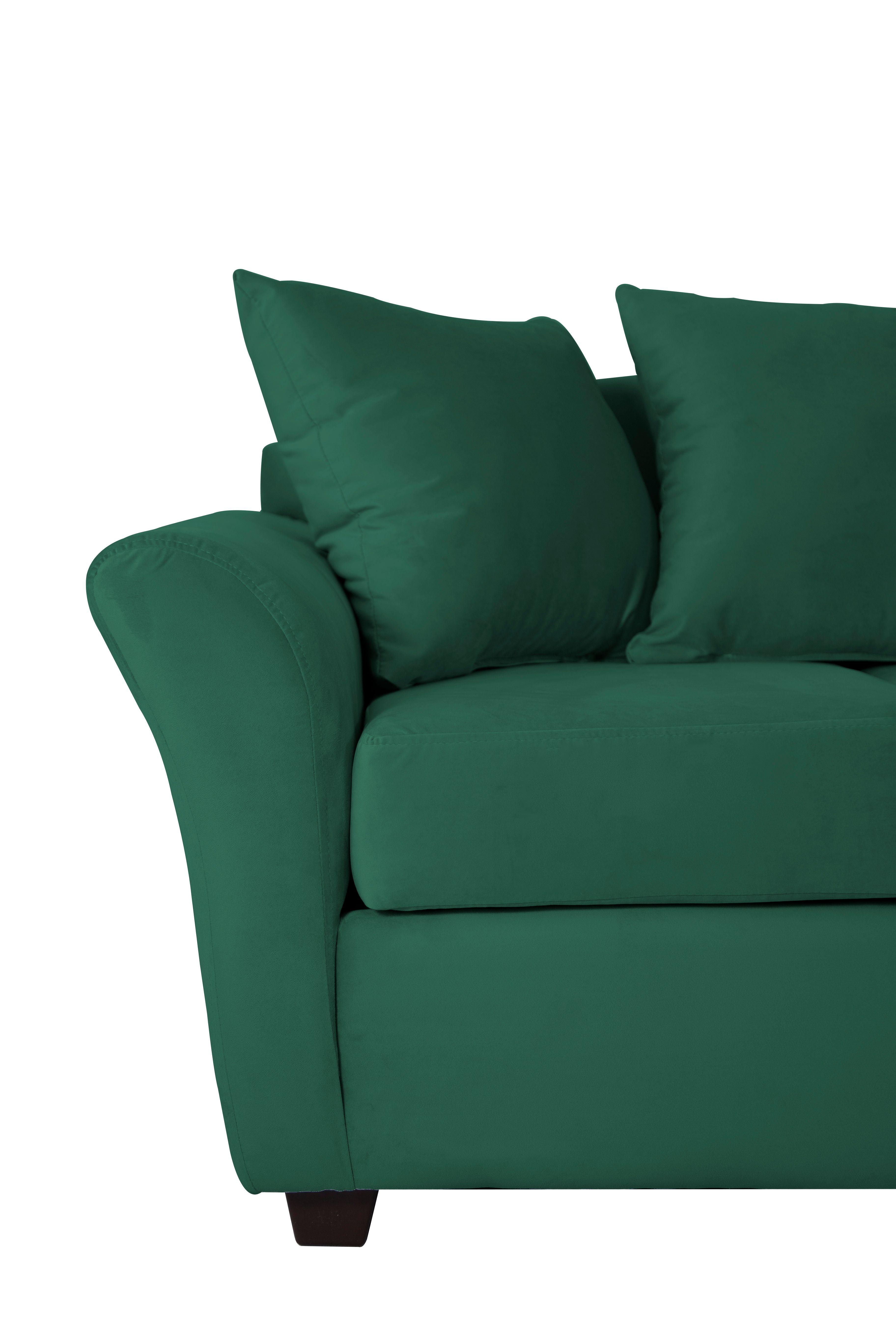Sofa 2C Gaviota Felpa Verde Botella-4