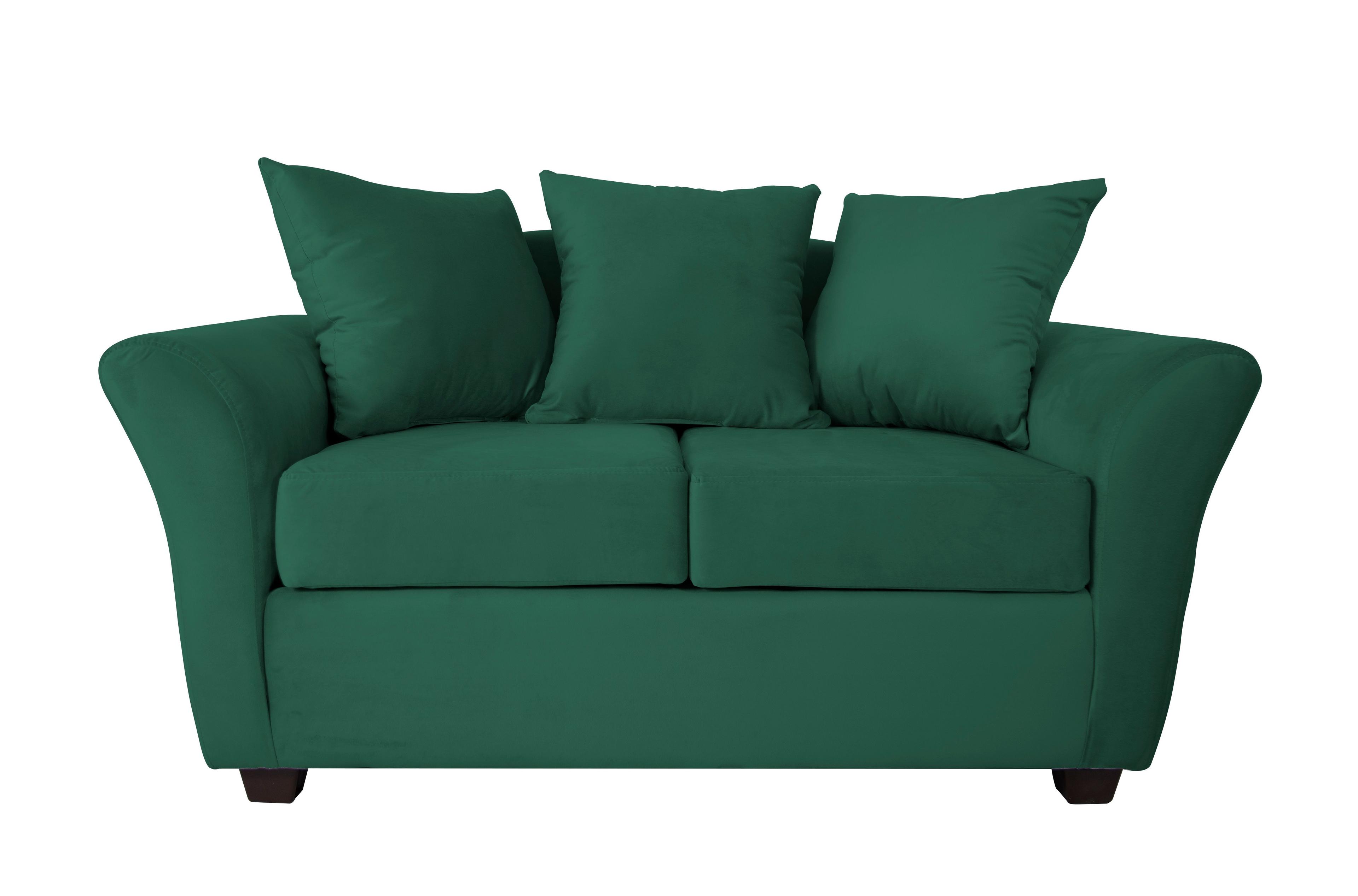 Sofa 2C Gaviota Felpa Verde Botella-2