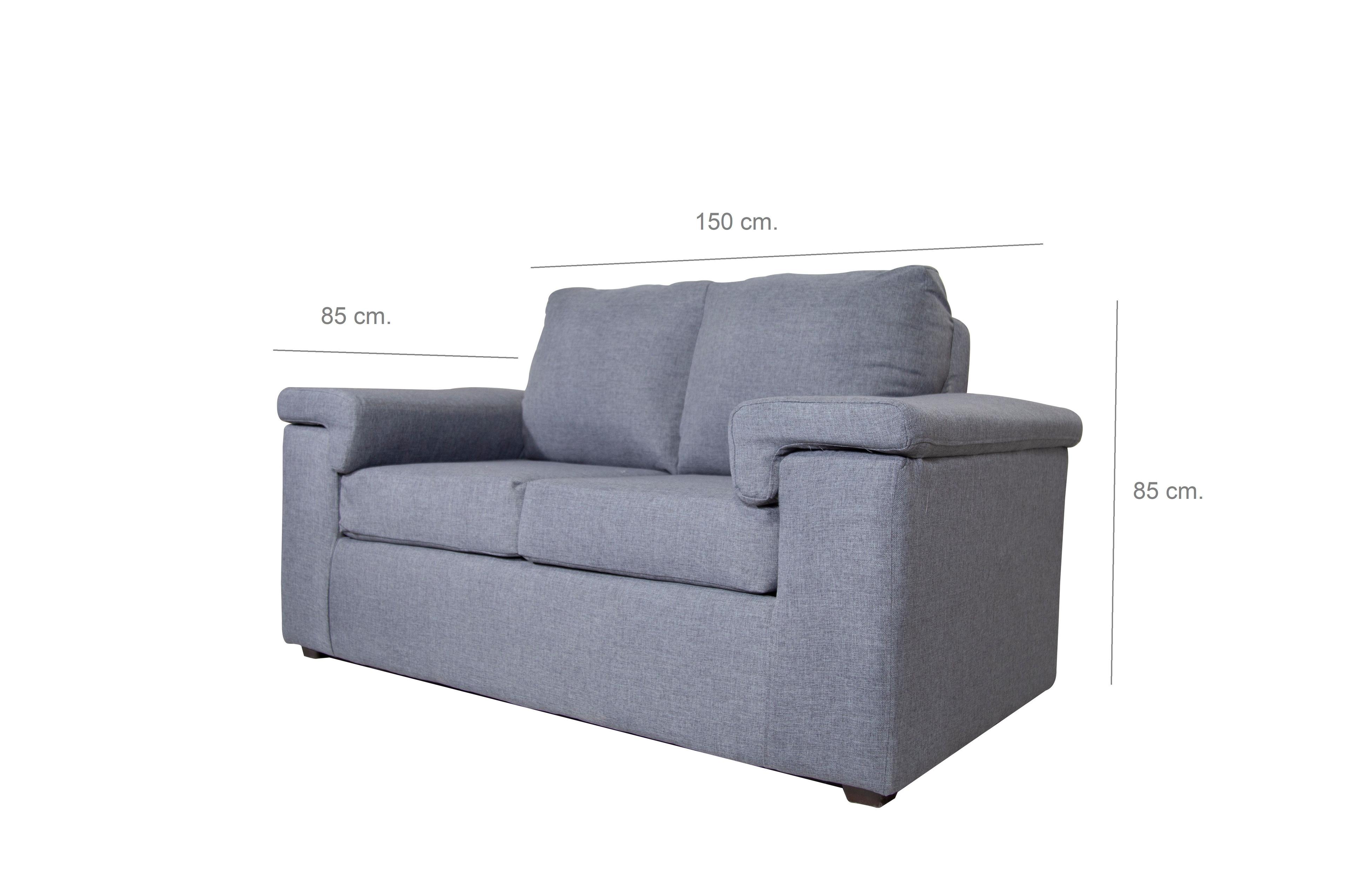 Sofa 2C Therion Tela Gris oscuro-2