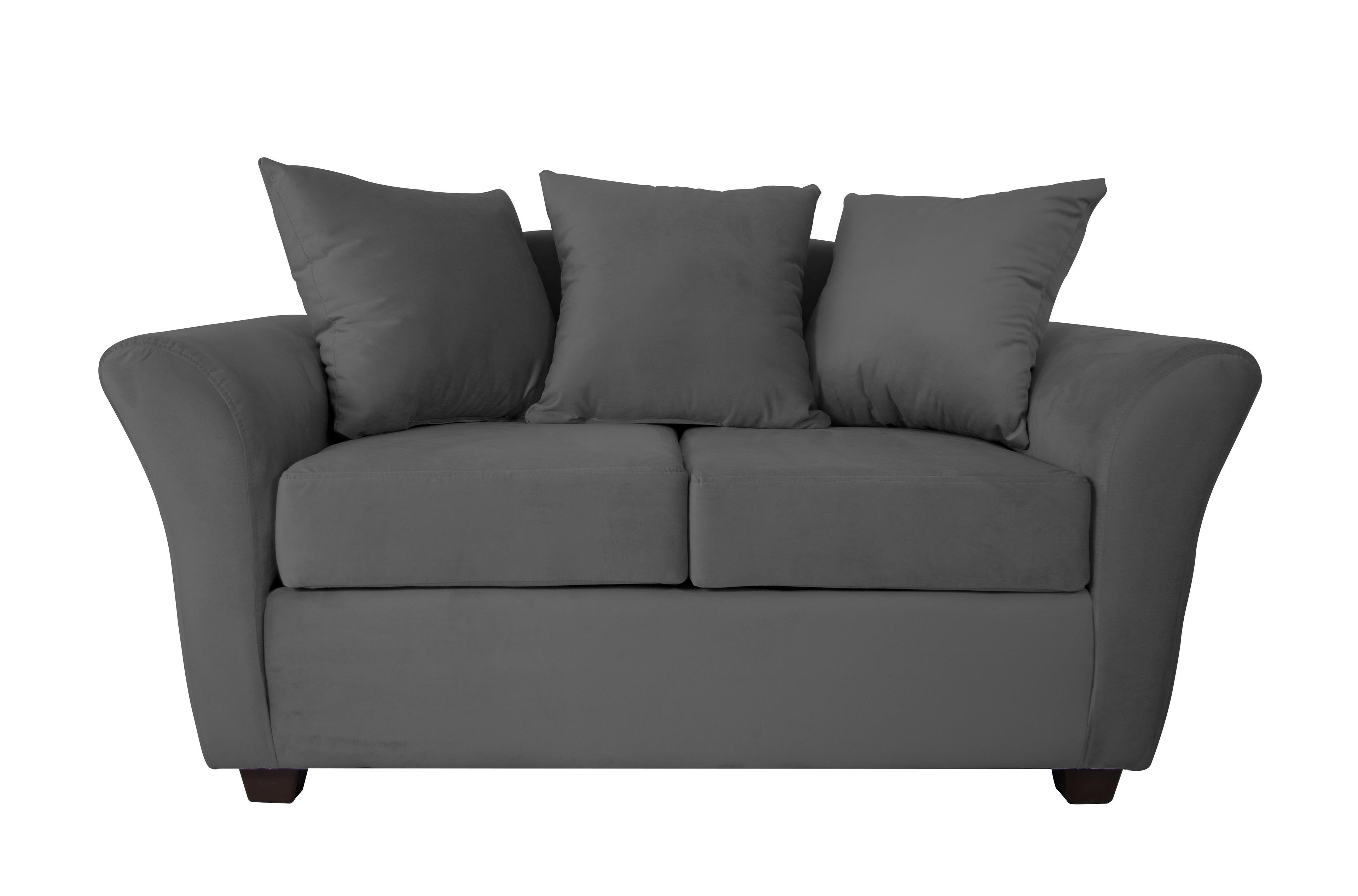 Sofa 2C Gaviota Felpa Gris-3