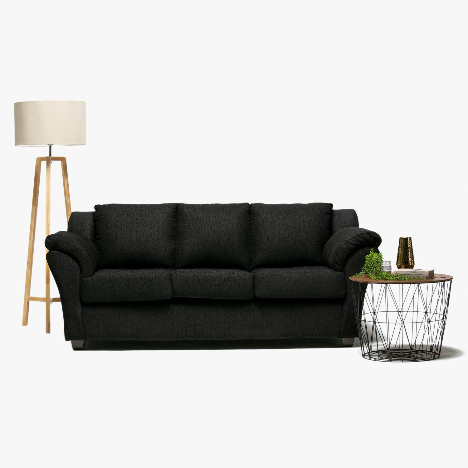 Sofa 3C Normandie Chenille Negro-2