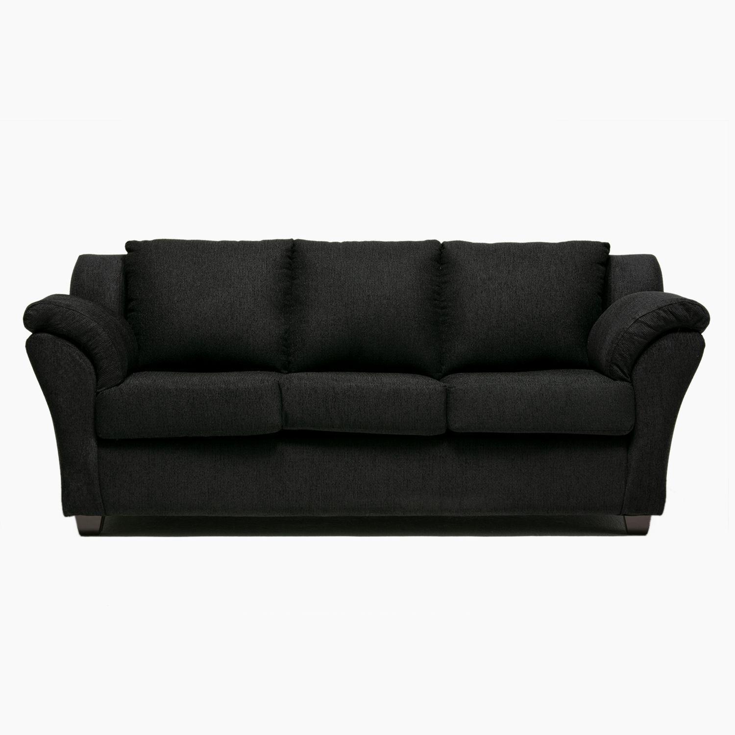 Sofa 3C Normandie Chenille Negro-0
