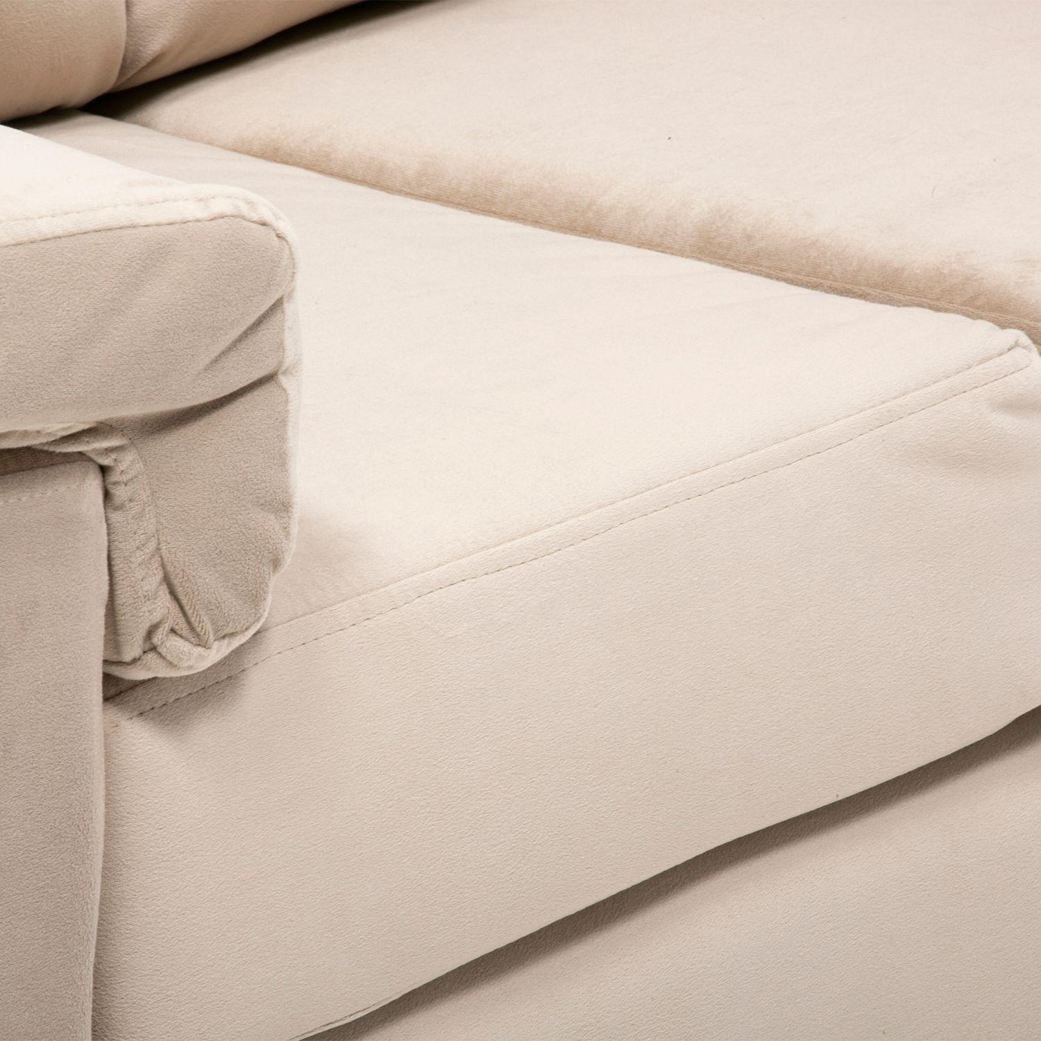 Sofa 2C Therion Felpa Beige-4