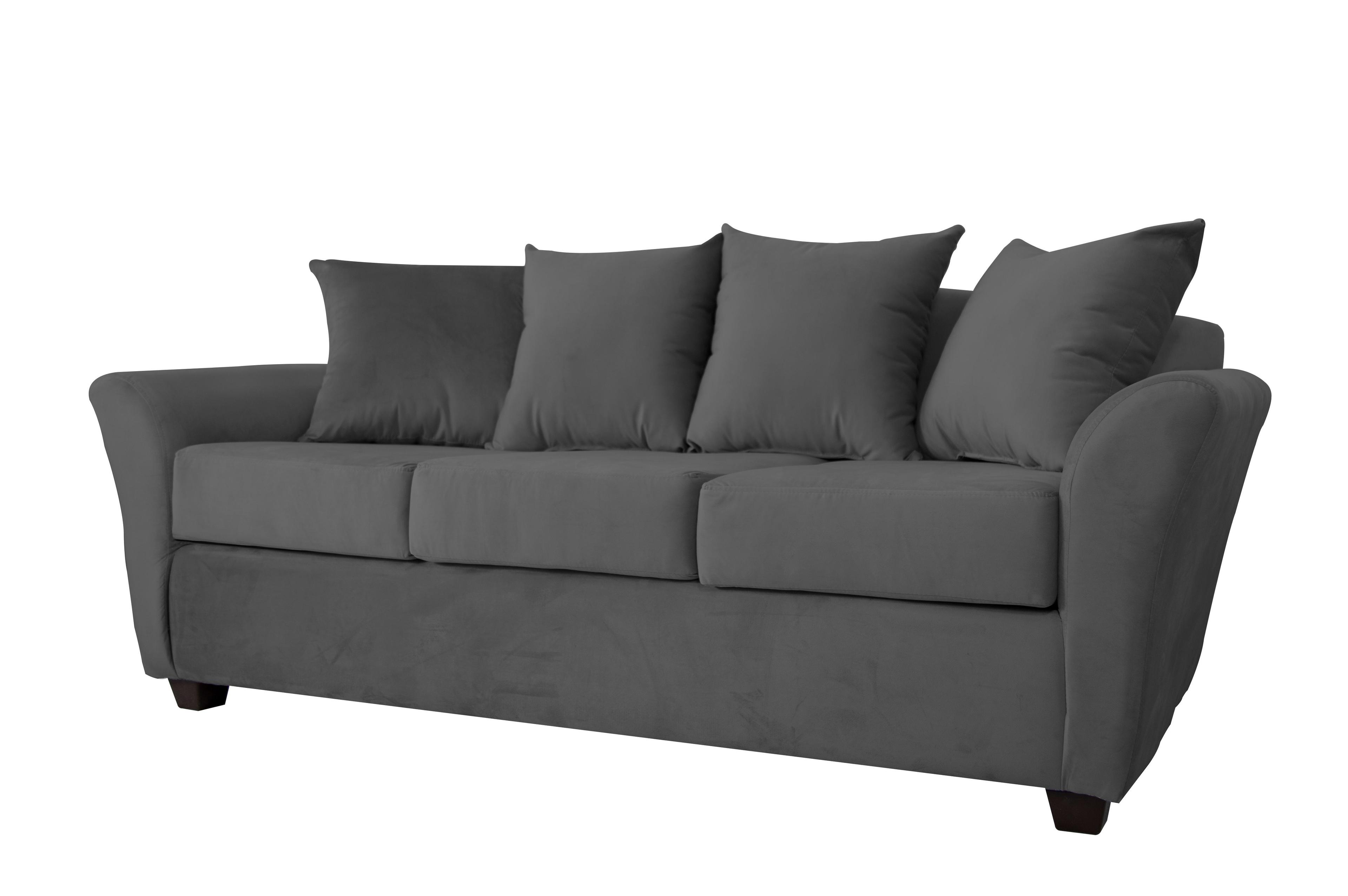 Sofa 3C Gaviota Felpa Gris-2