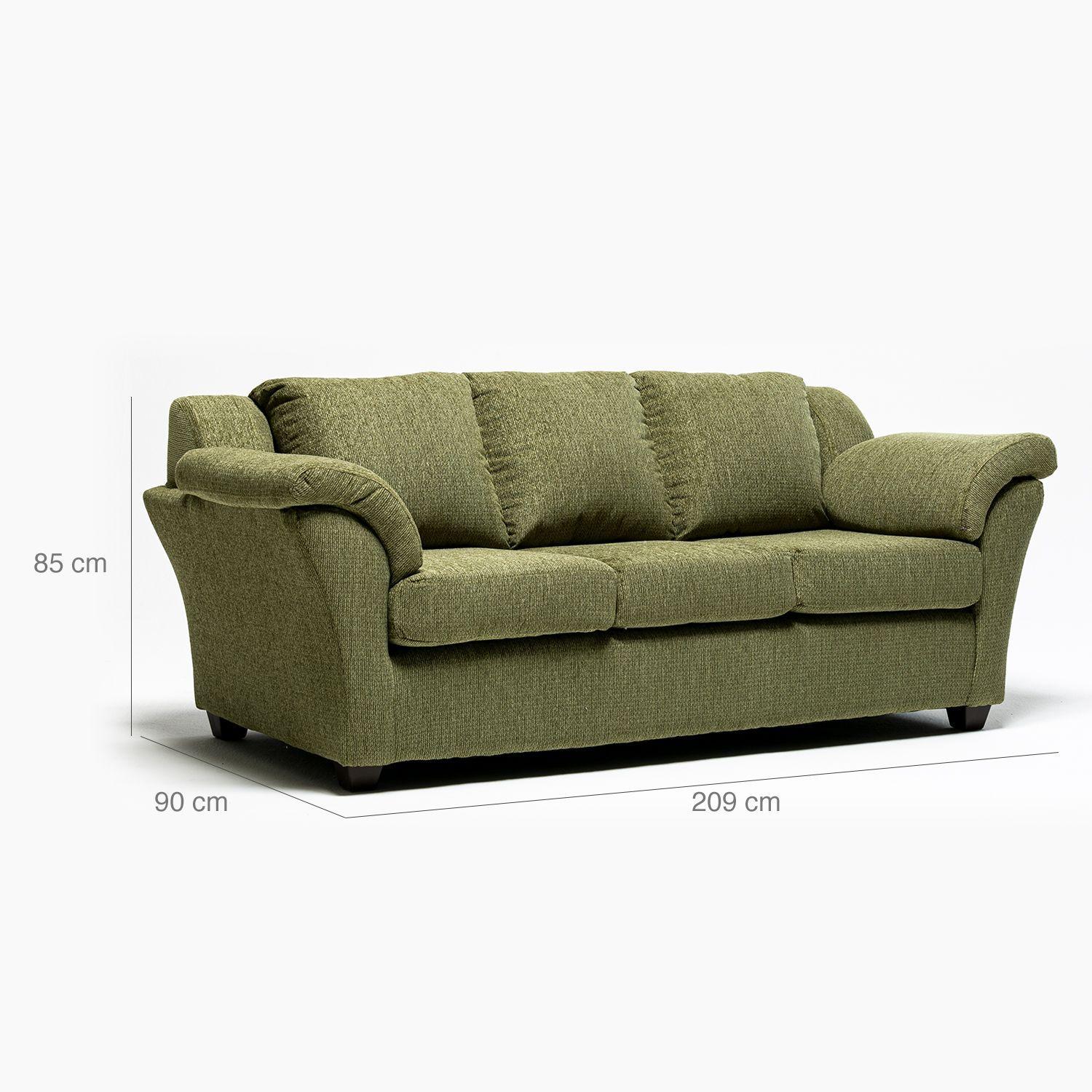 Sofa 3C Normandie Chenille Musgo-1